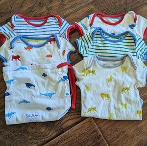 New without tags Baby Boden Bodysuits Animal Prints and Stripes